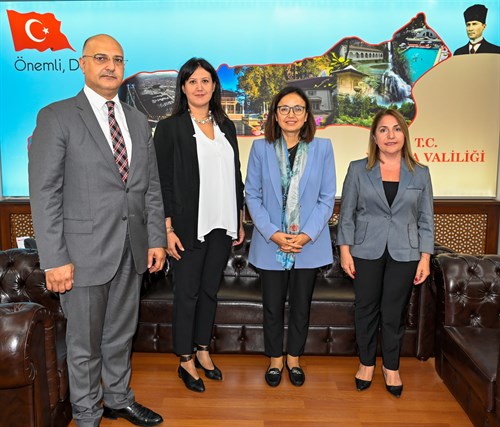 İş Bankası Yalova Şube Müdürleri'nden Valimiz Dr. Hülya KAYA'ya Ziyaret