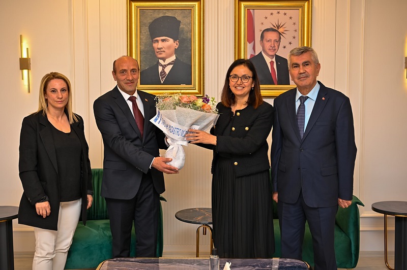 Tapu ve Kadastro Teşkilatı'nın 178.Yılı Dolayısıyla, Vali Dr. Hülya Kaya'ya Ziyaret