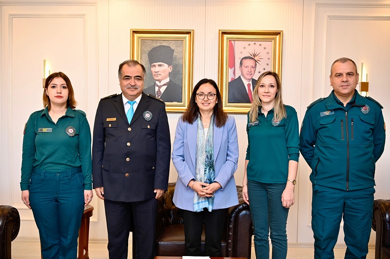 Gümrük Müdürü Ali İhsan Bilgetürk, Vali Dr. Hülya Kaya'yı Ziyaret Etti